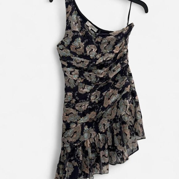 LoveShackFancy Zietta One-Shoulder Floral Mini Dress – Romantic Coquette Dream 0 - Picture 4 of 8